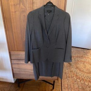 Talbots Grey Sheath Dress and Jacket- 16 Petitie